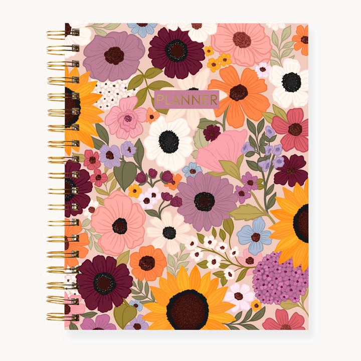 Floral Undated Planner