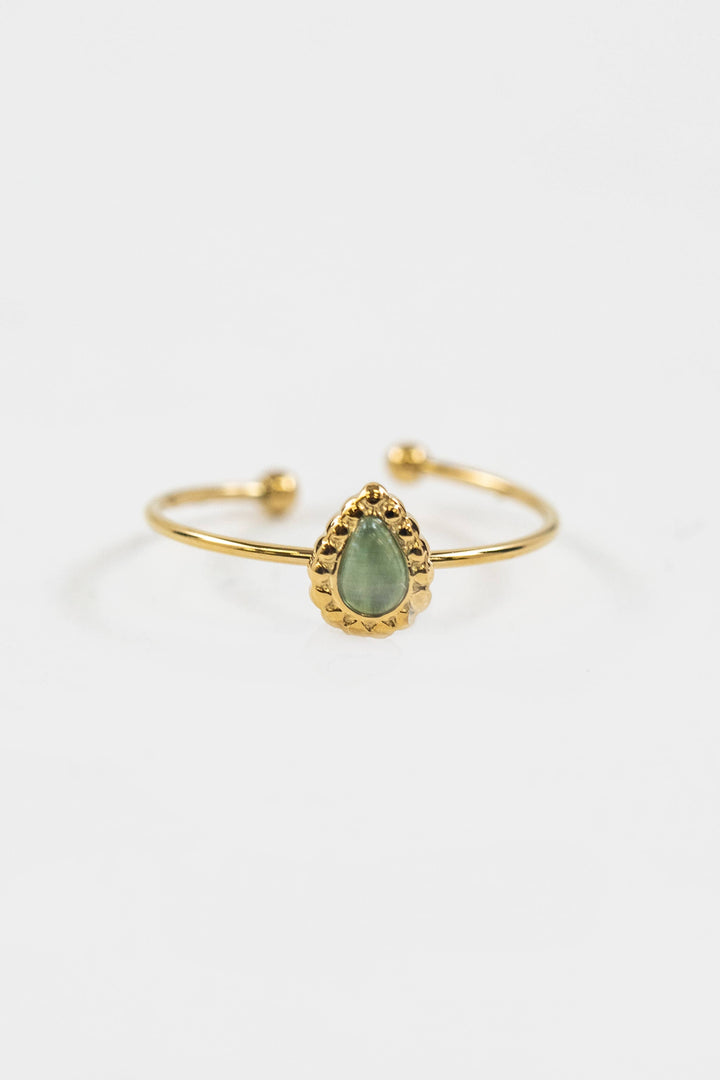 Sea Tear Adjustable Ring