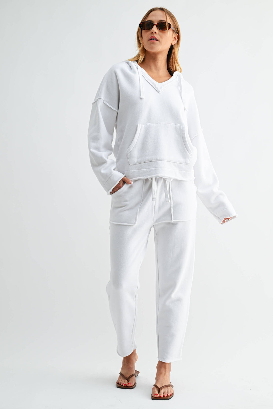 Malibu Air Cotton Hoodie in White