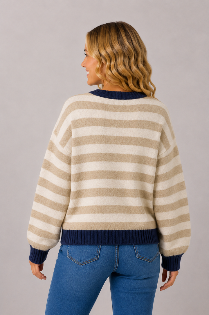 The Beckett Striped Knit Sweater