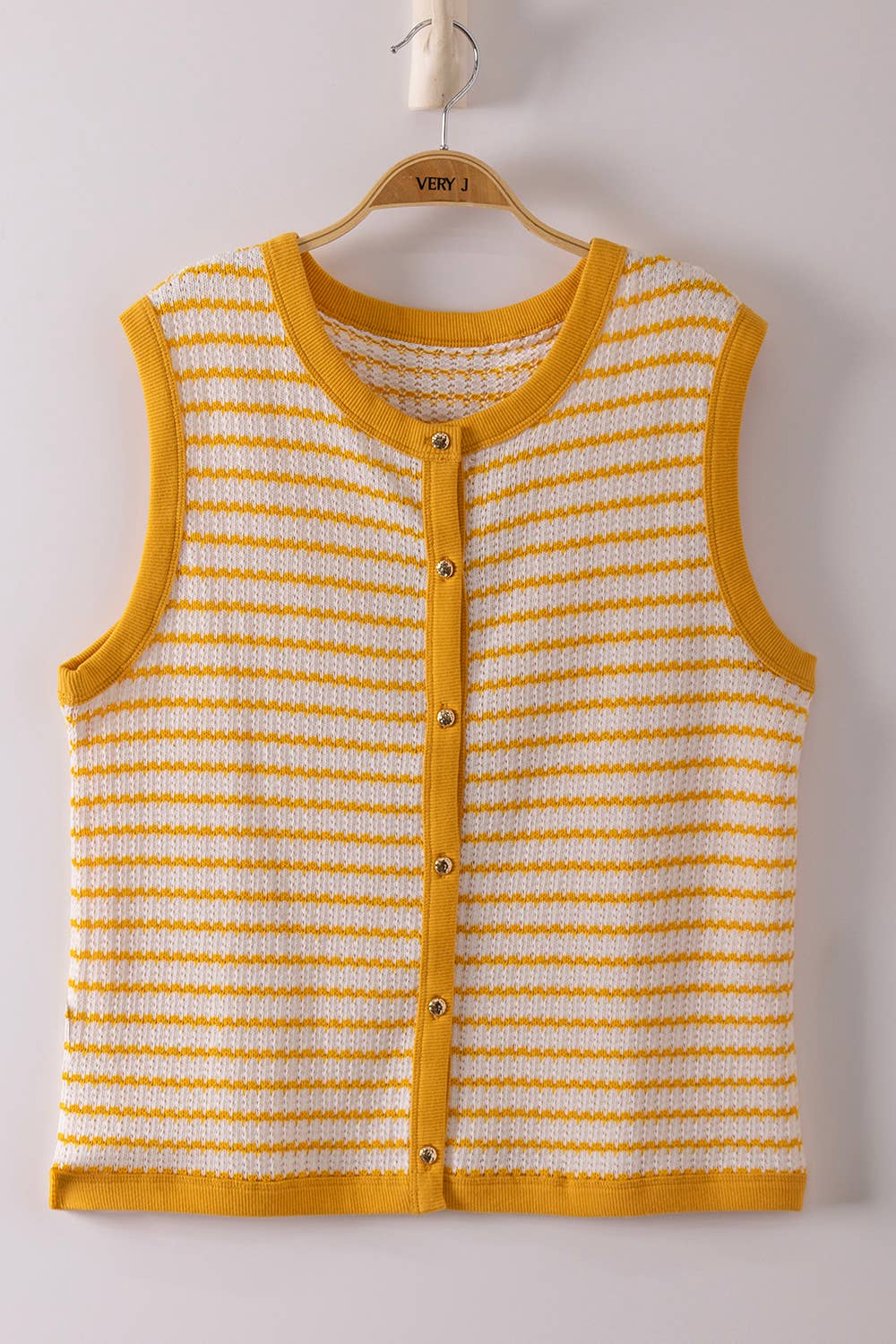 Navy &amp;amp; White Striped Knit Tank
