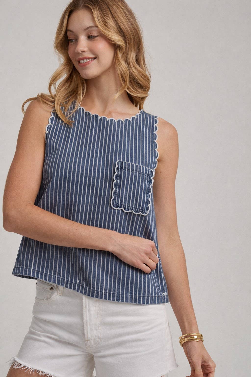 The County Line Top in Denim 🤍
