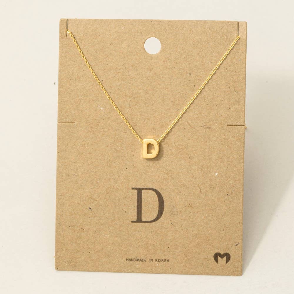Initial Pendant Necklace