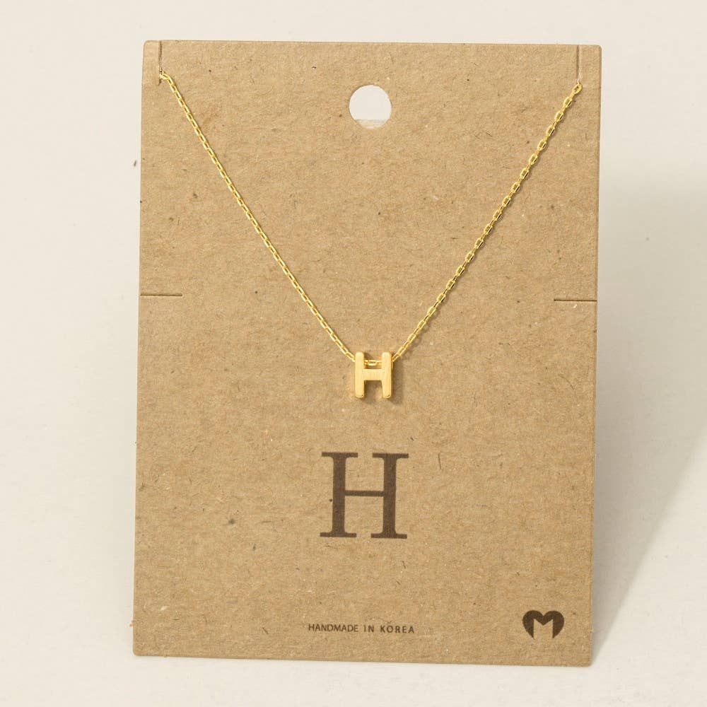Initial Pendant Necklace