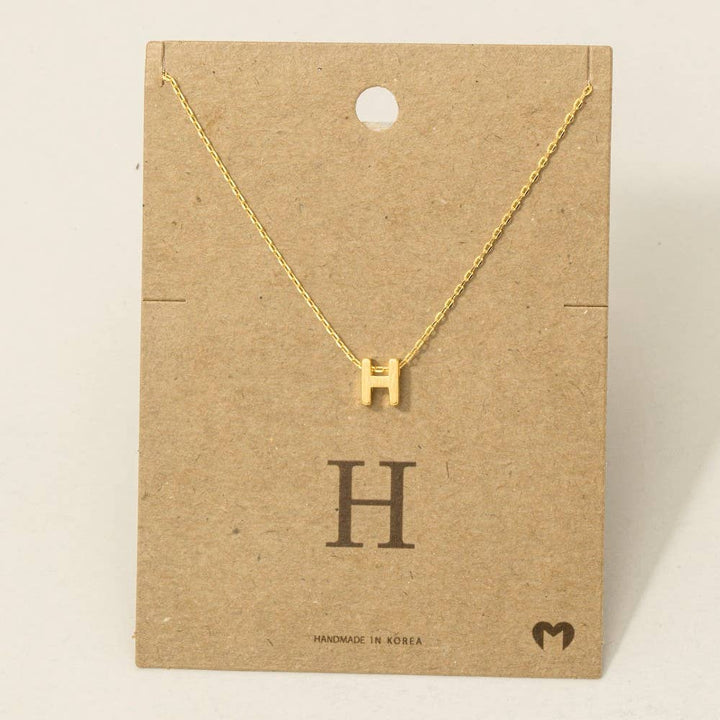 Initial Pendant Necklace