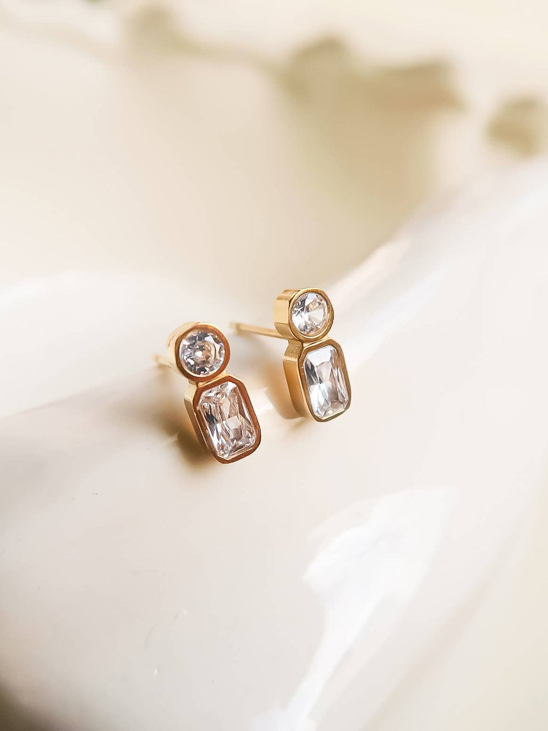 Zaid 18K Gold Non-Tarnish Mini CZ Stud