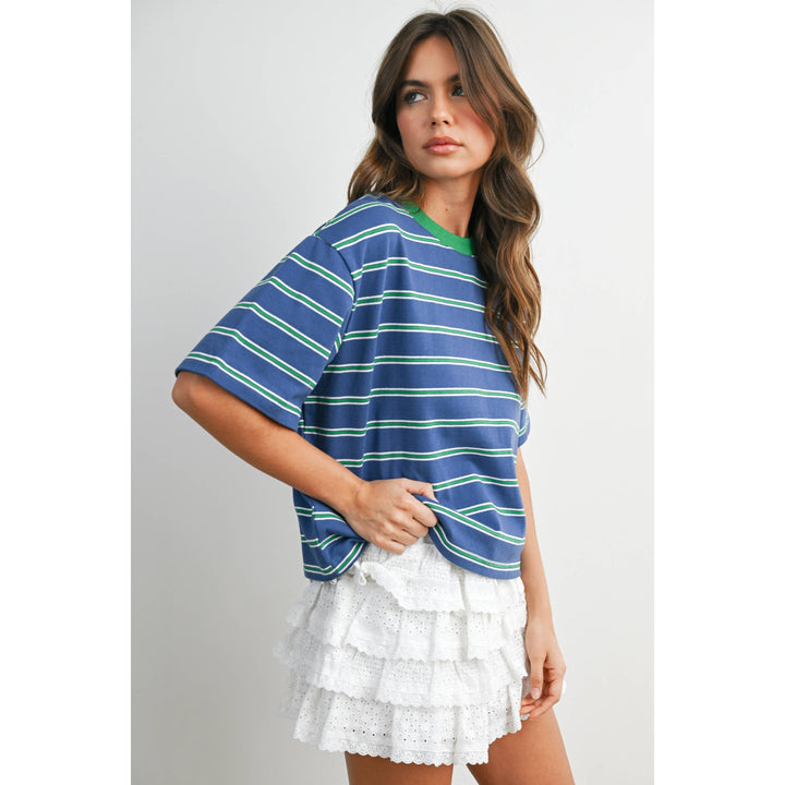 The Cape Cod Striped Boxy Tee