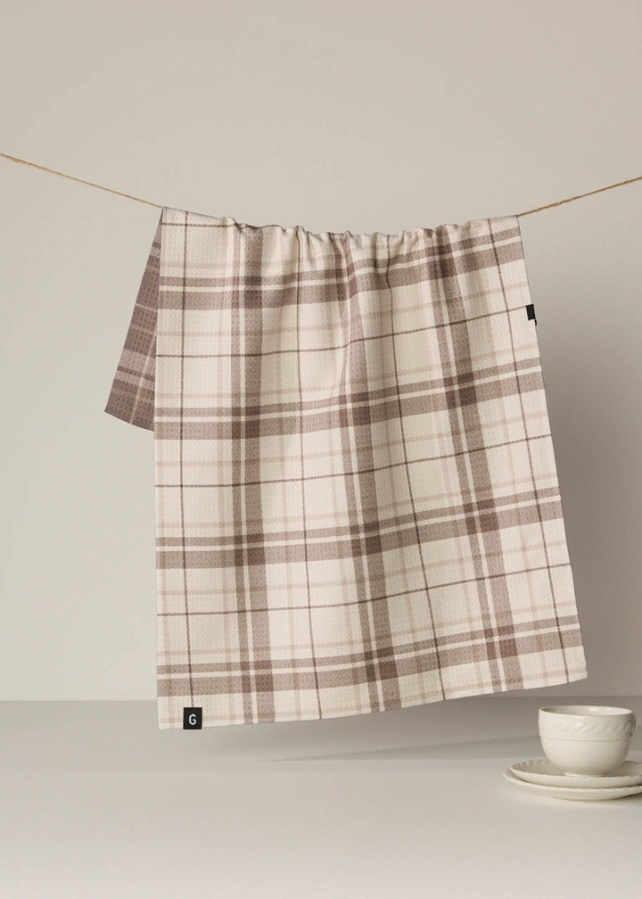 Oat Plaid Luxe Kitchen Towel
