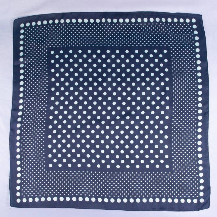 Ombre Polka Dot Print Satin Square Scarf