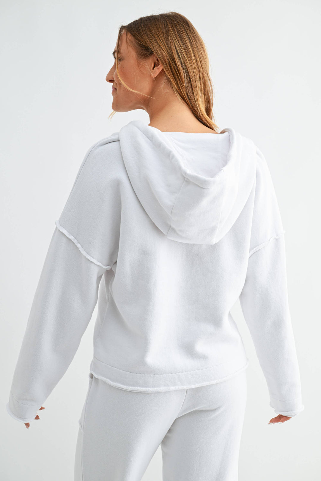Malibu Air Cotton Hoodie in White