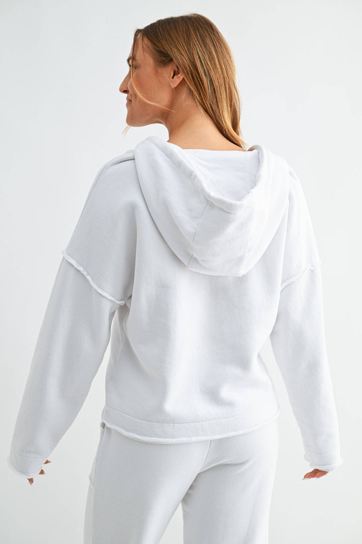 Malibu Air Cotton Hoodie in White