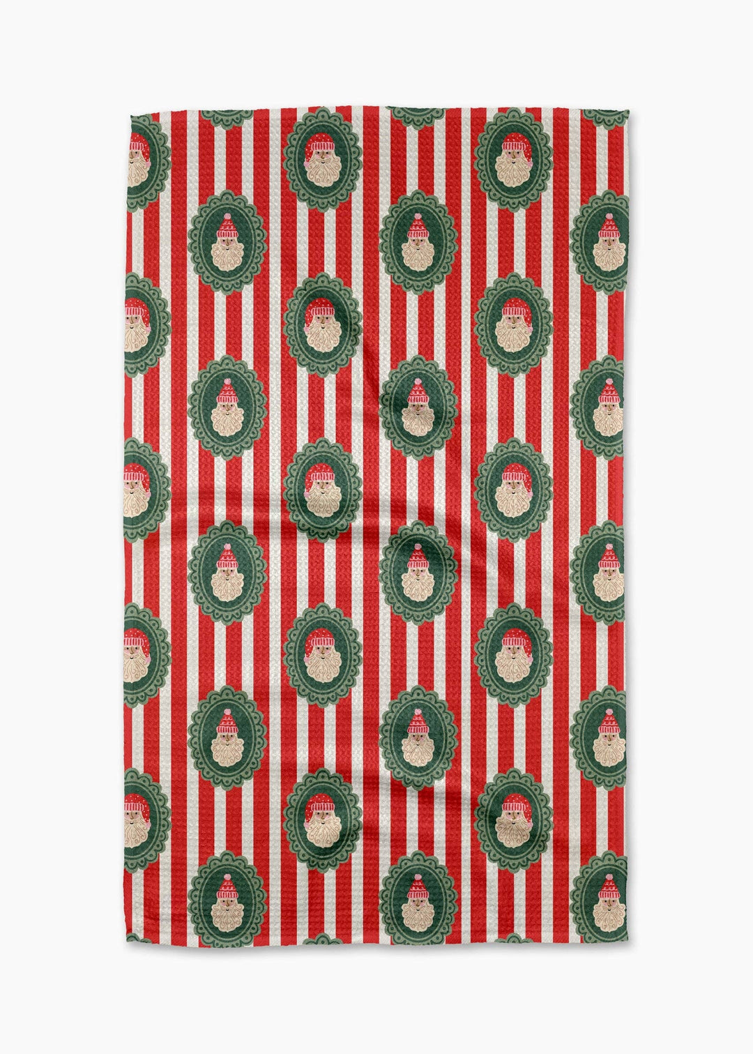 Striped Santa Tea Towel