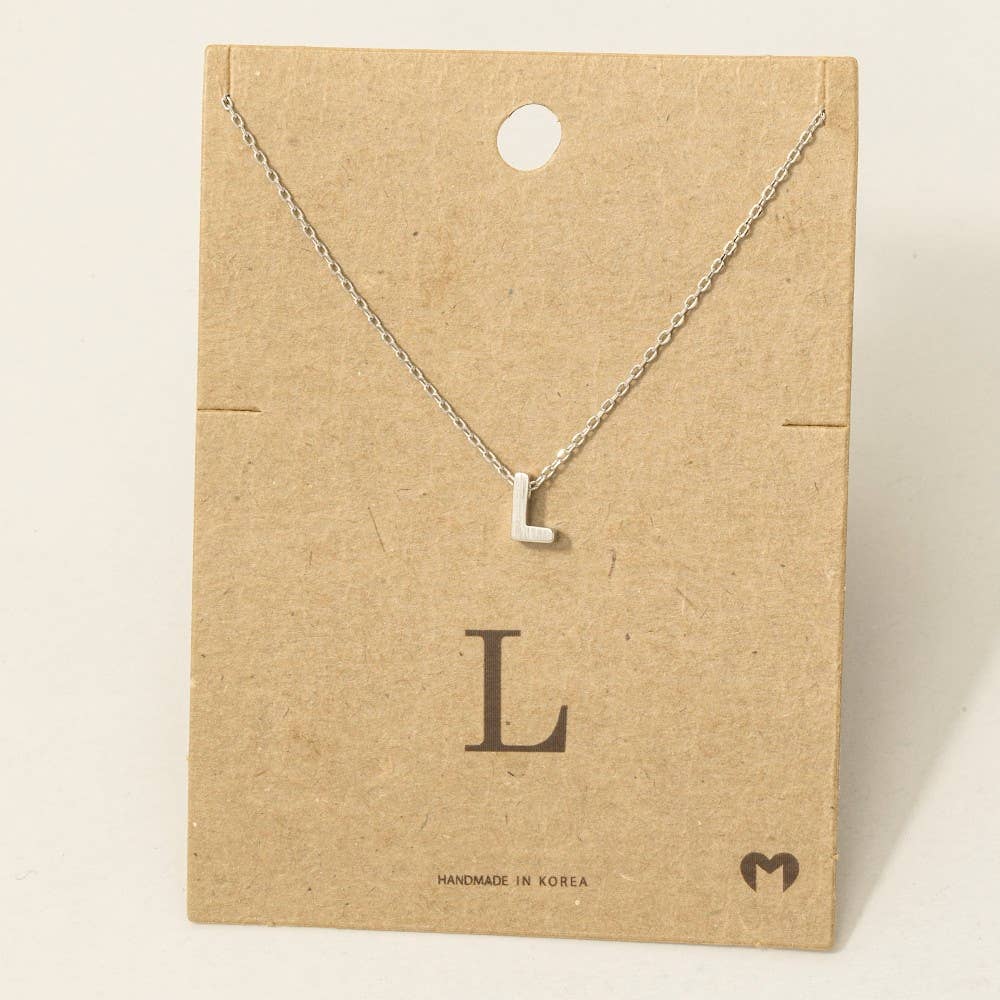 Initial Pendant Necklace