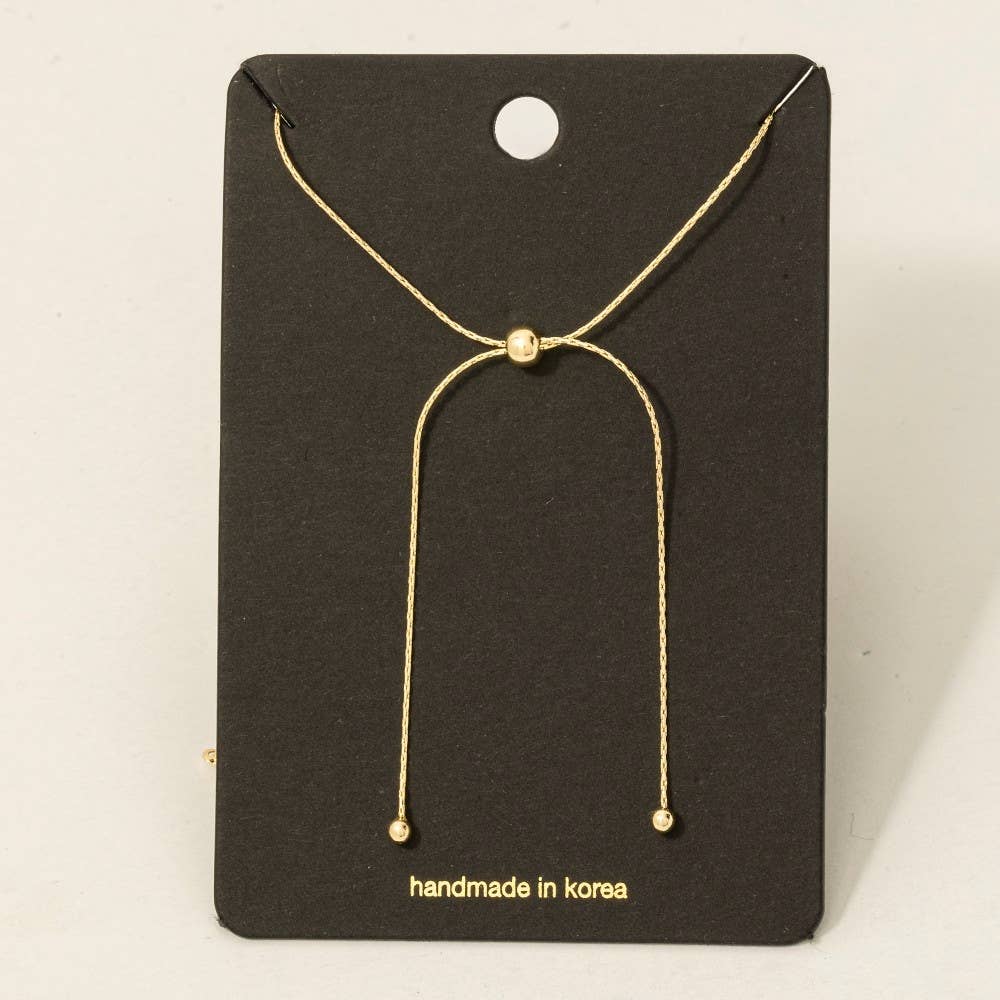 Dainty Chain Adjustable Knot Necklace