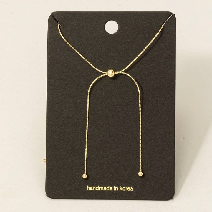 Dainty Chain Adjustable Knot Necklace