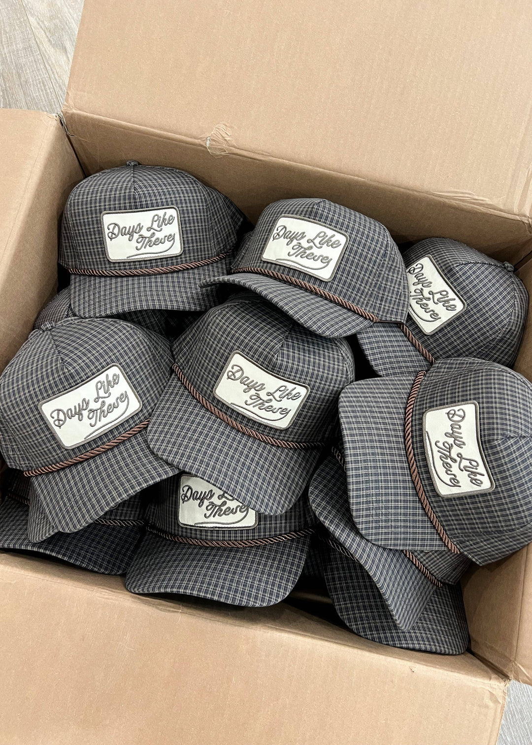 Days Like These Plaid Patch Hat Fall Hat