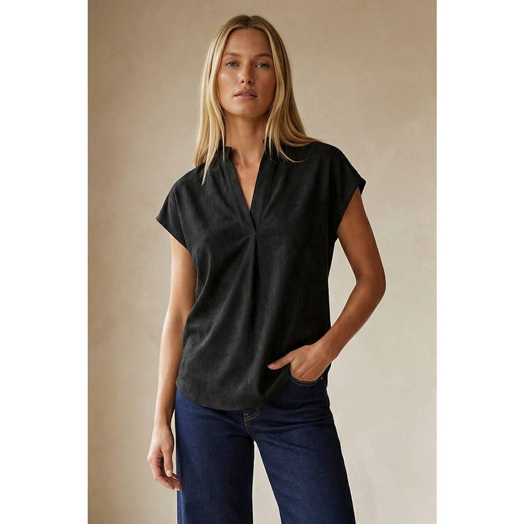 Soft Matte Drop Shoulder Blouse