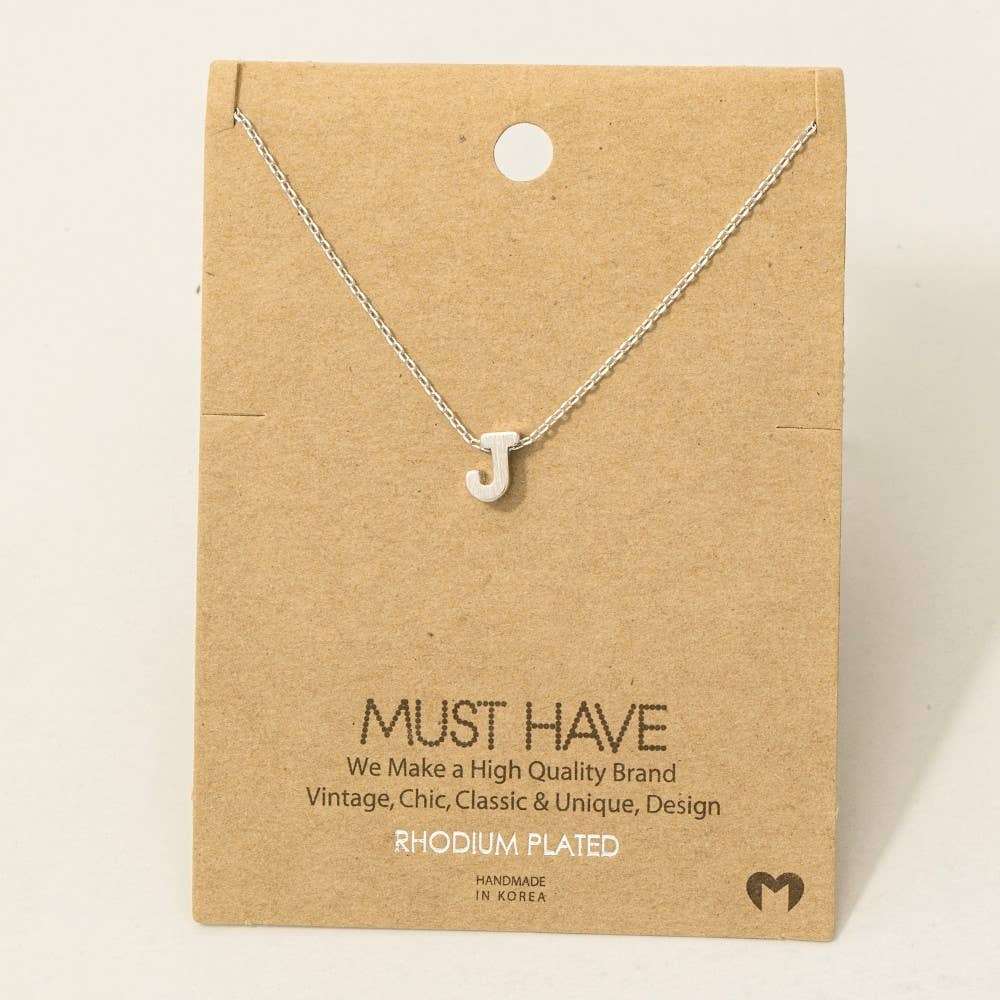 Initial Pendant Necklace