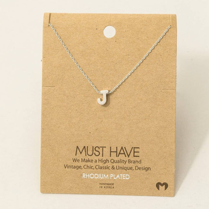Initial Pendant Necklace