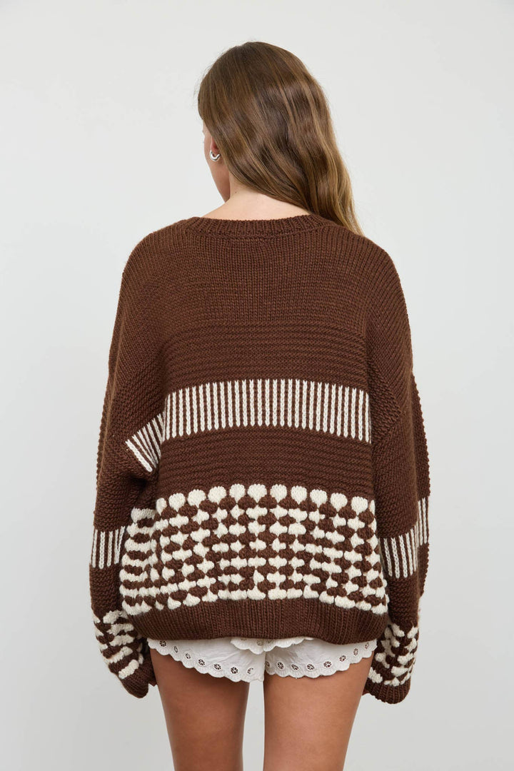 Butter Yellow Contrast Stripe Cardigan
