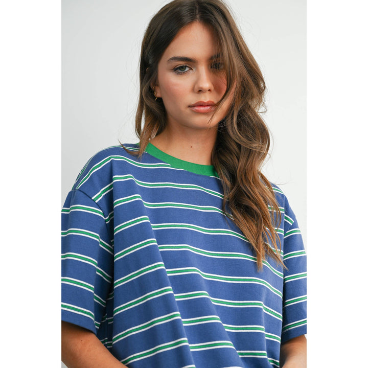 The Cape Cod Striped Boxy Tee