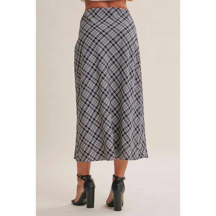 The Blair Plaid Midi Skirt