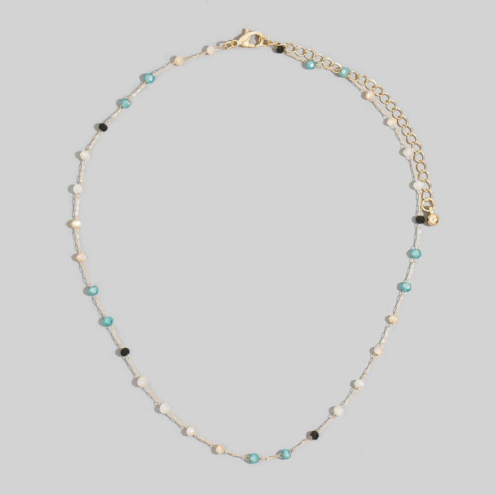 Assorted Dainty Bead Station Chain Necklace