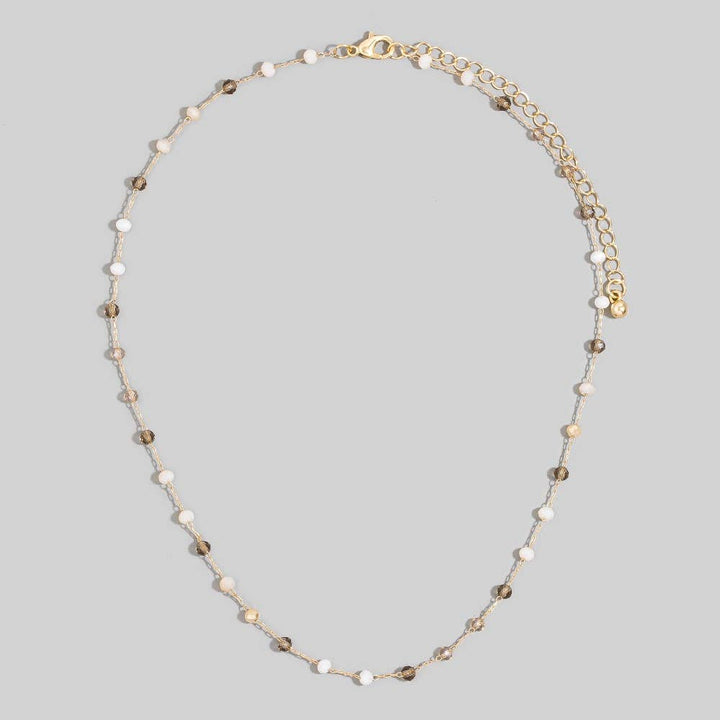 Assorted Dainty Bead Station Chain Necklace