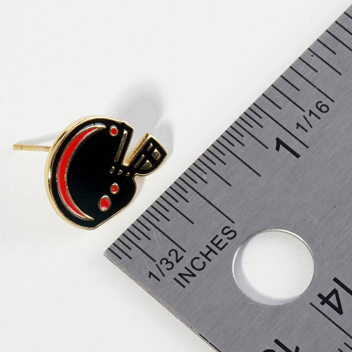 CLEARANCE FINAL SALE  Enamel Football Helmet Stud Earrings
