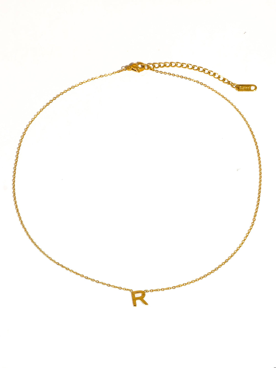 Desir 18K Gold Non-Tarnish Petite Classic Letter Necklace