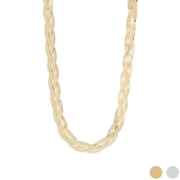 The Solis Herringbone Chain Necklace