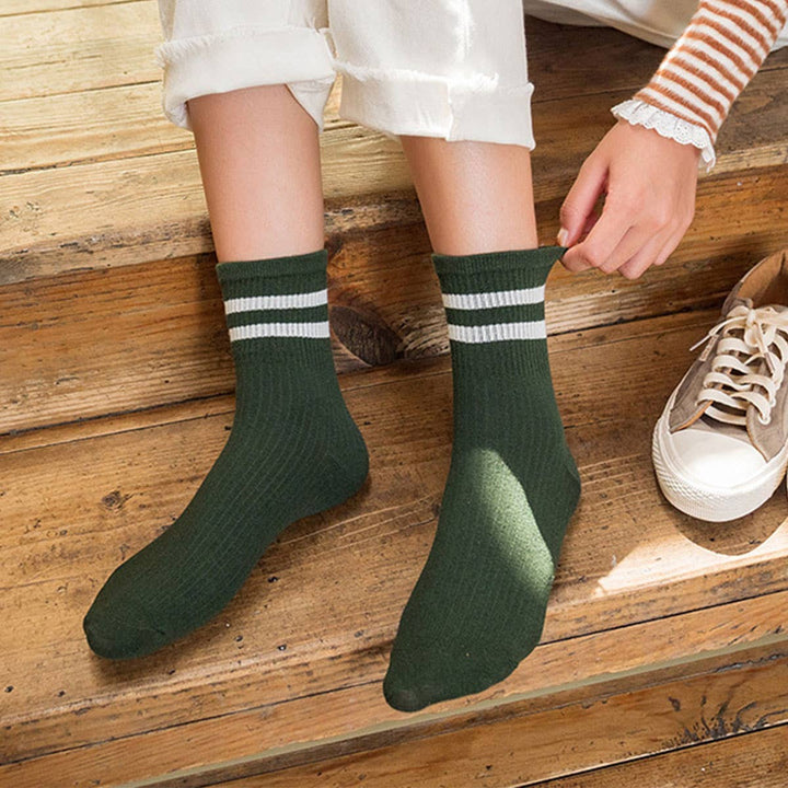 BASIC DAILY CASUAL SOCKS  KHAKIBLACK