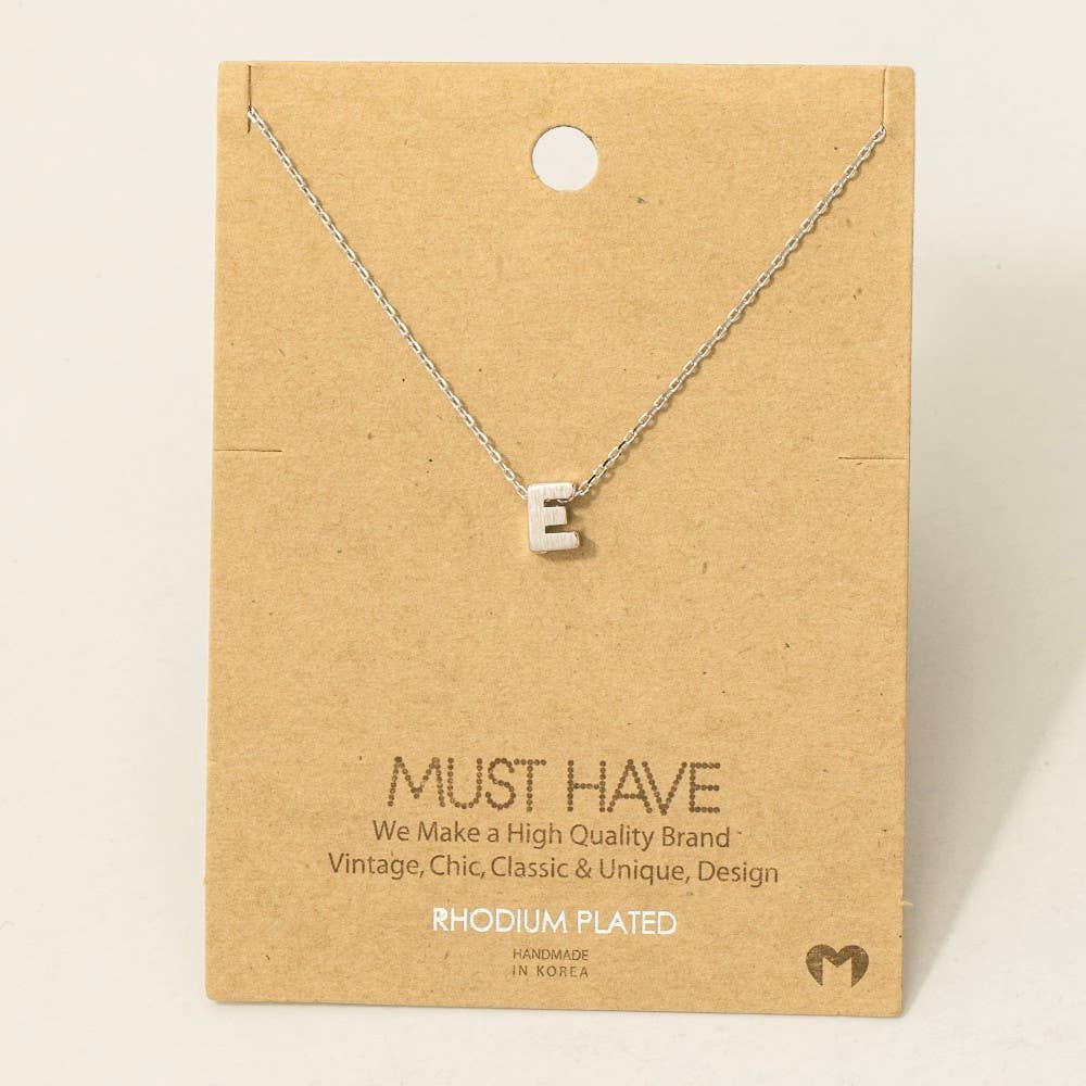 Initial Pendant Necklace