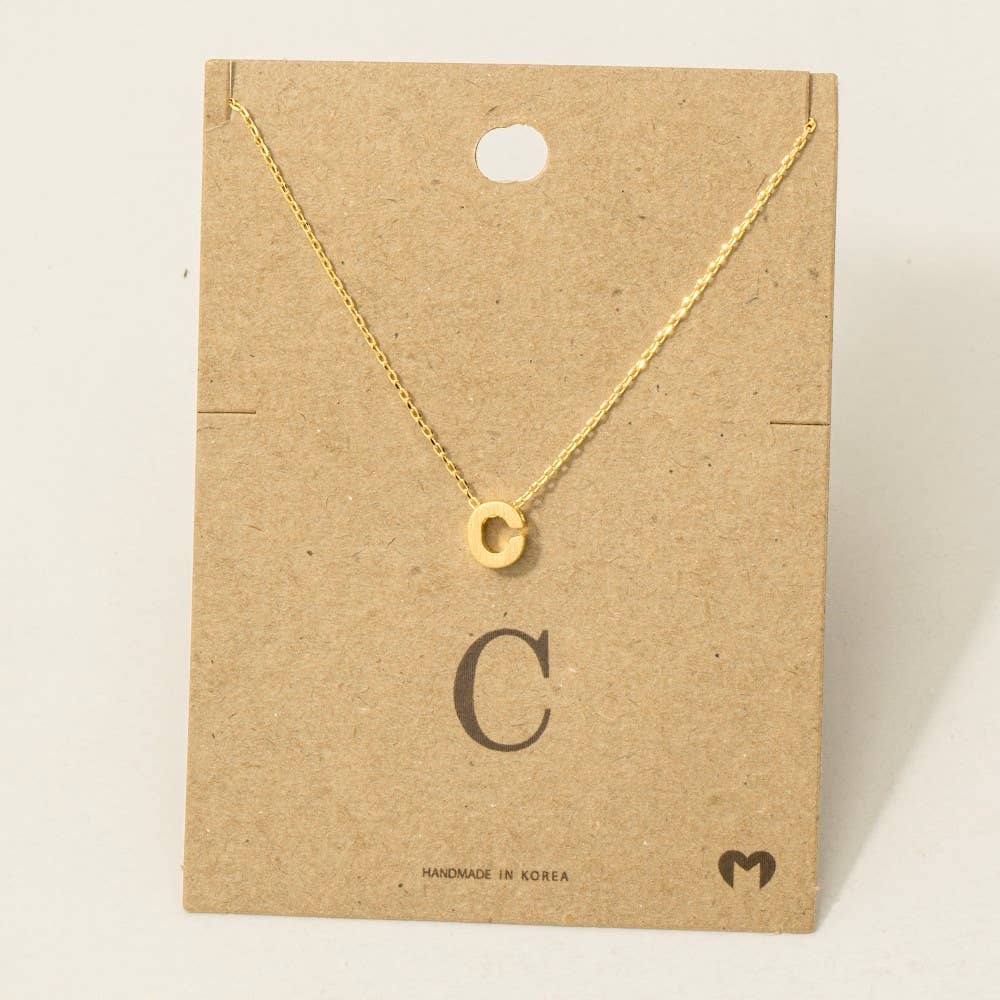 Initial Pendant Necklace