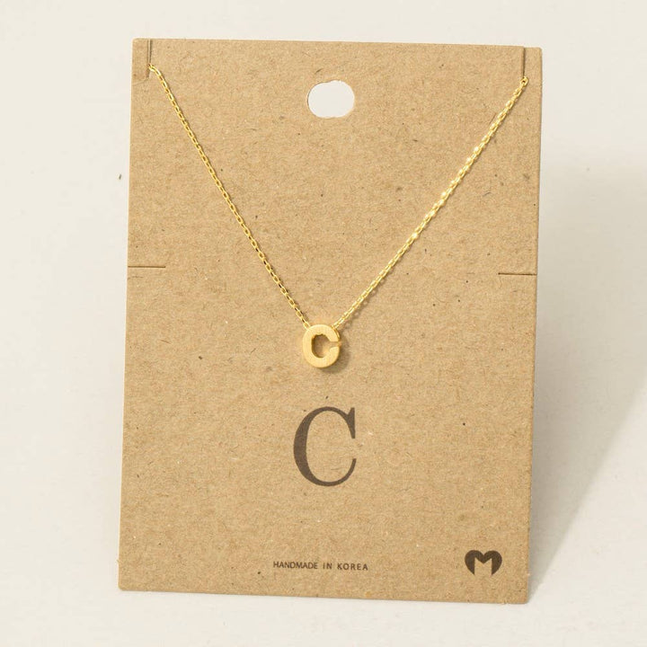 Initial Pendant Necklace