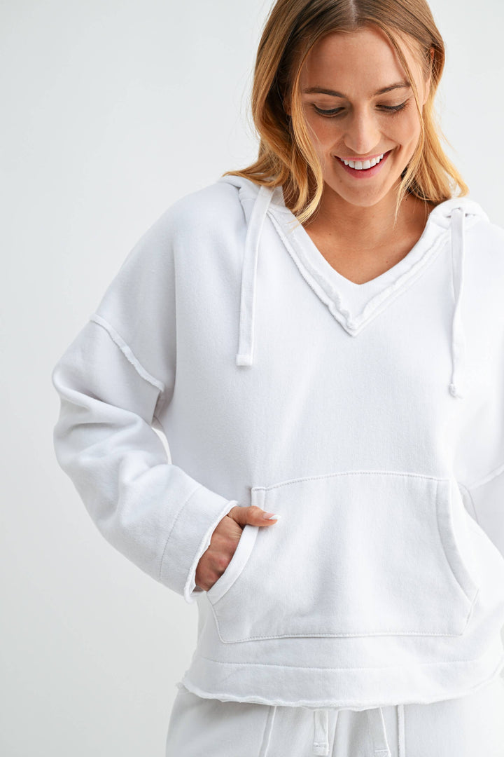 Malibu Air Cotton Hoodie in White