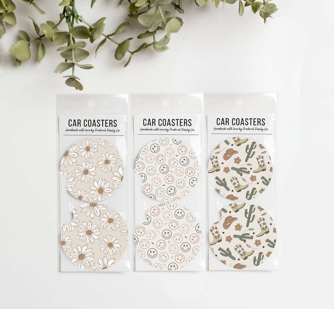 Car Coasters, Set of 2 Car Coasters