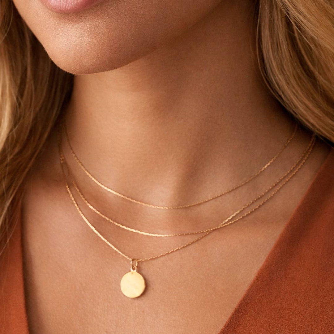 18K Gold Plated Waterproof Stainless Steel Chain Necklace