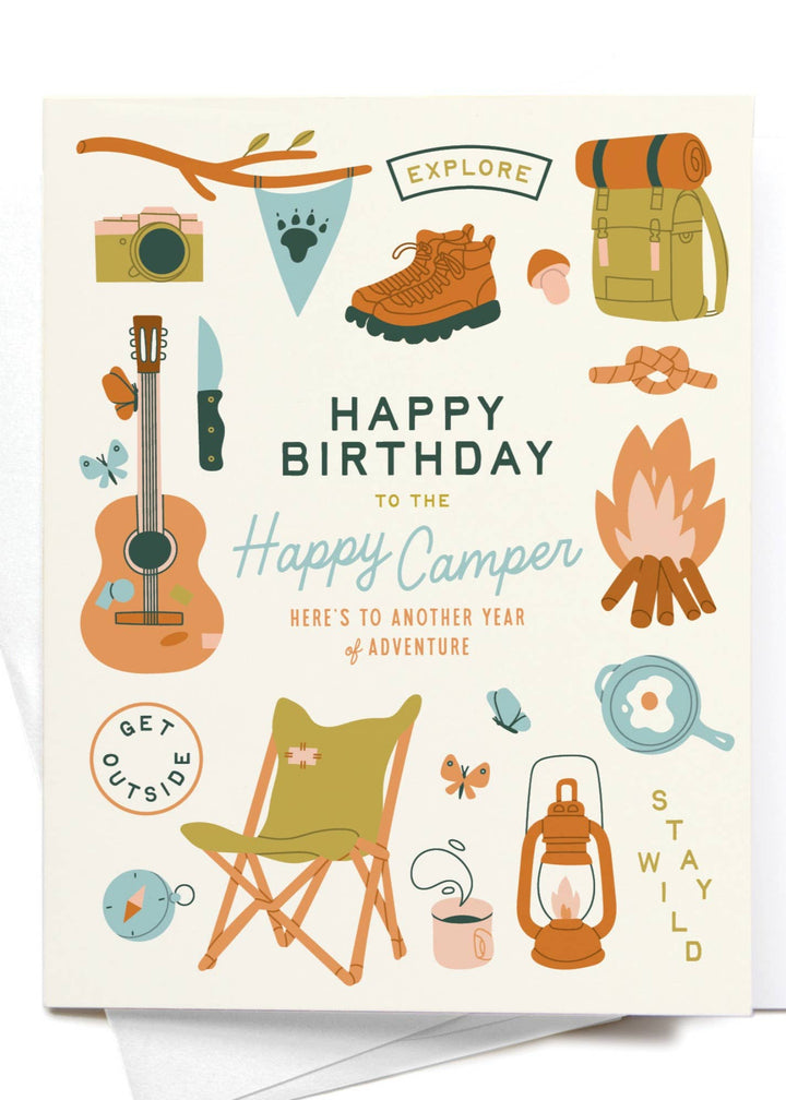 Happy Birthday to the Happy Camper Greeting Card