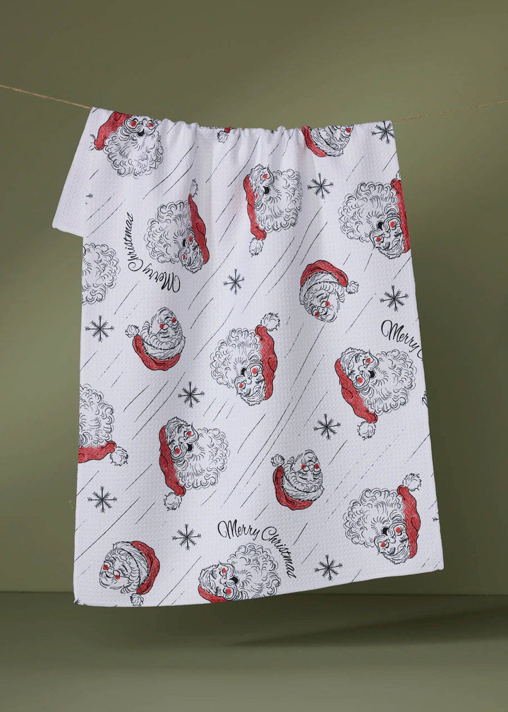 Claus Family Christmas Tea Towel