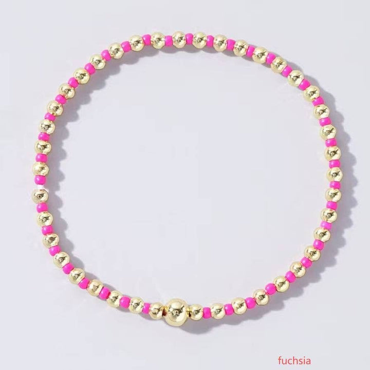 Boho Colorful Ball Beaded Bracelet
