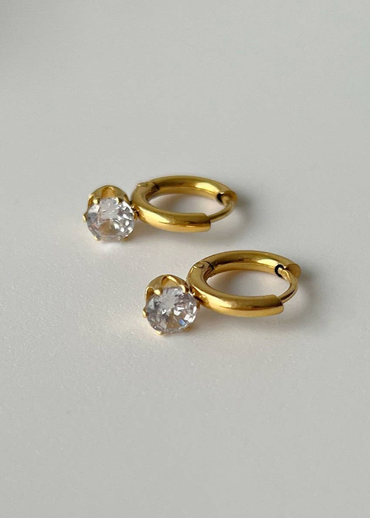 The Elemental Zircon Drop Earrings