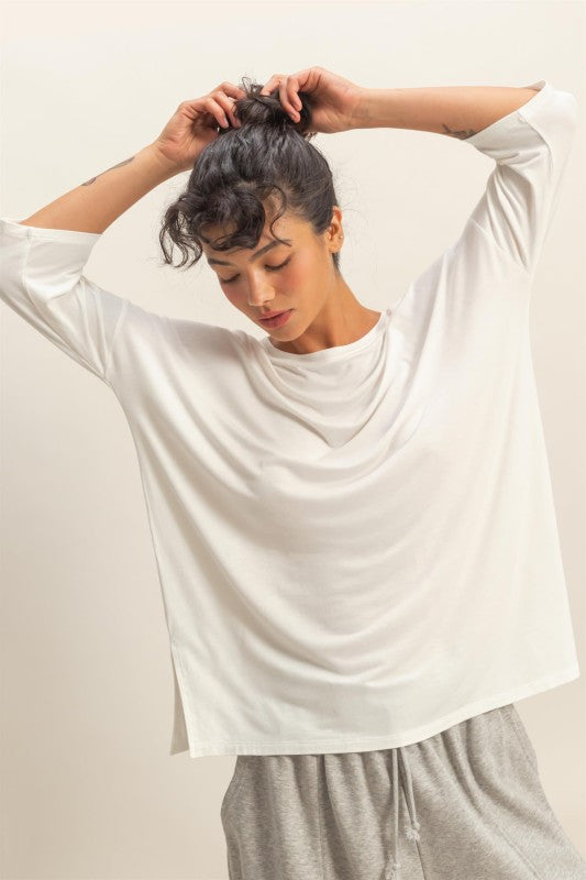 The Effortless Flow Tunic in Ivory