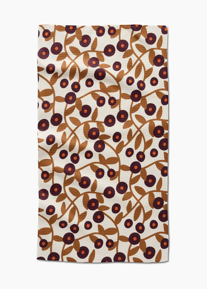 Swirling Vines Tea Towel