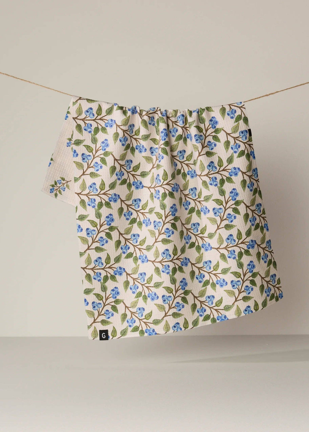Blueberry Sprig Luxe Kitchen Towel