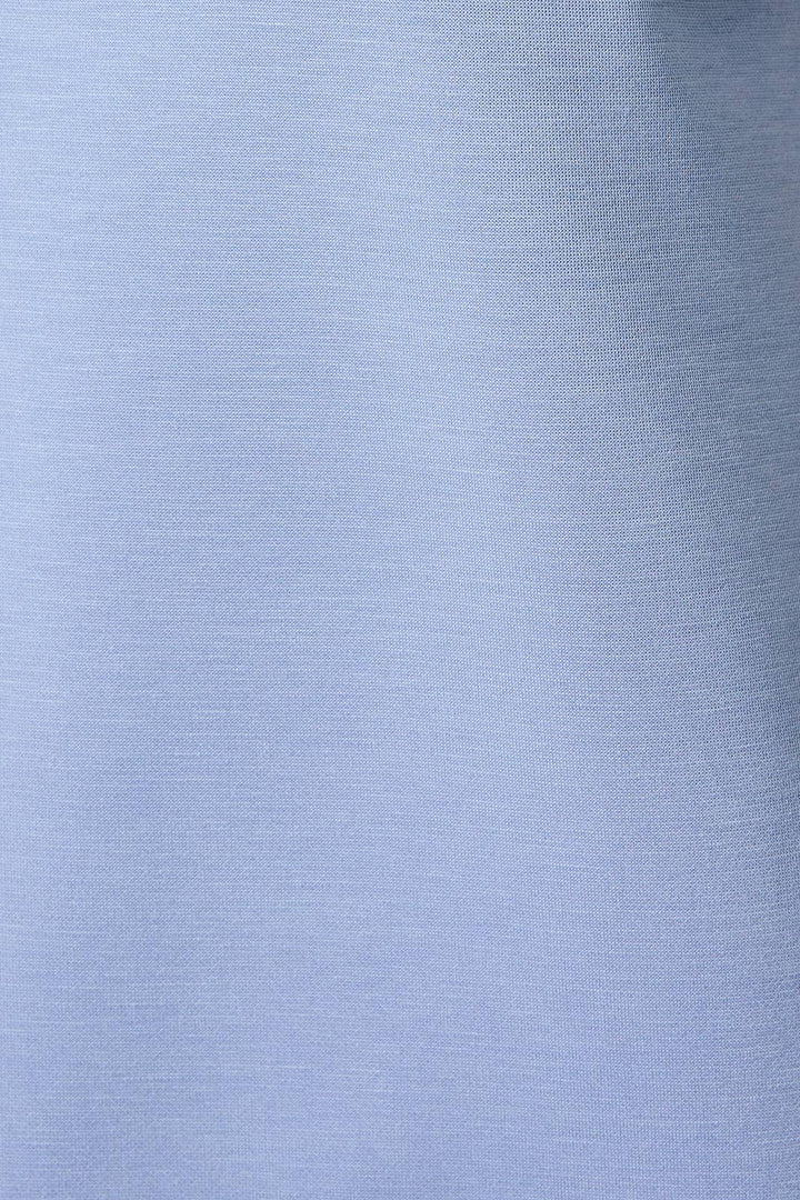 The Perry Blue Go-To Cuffed Tee