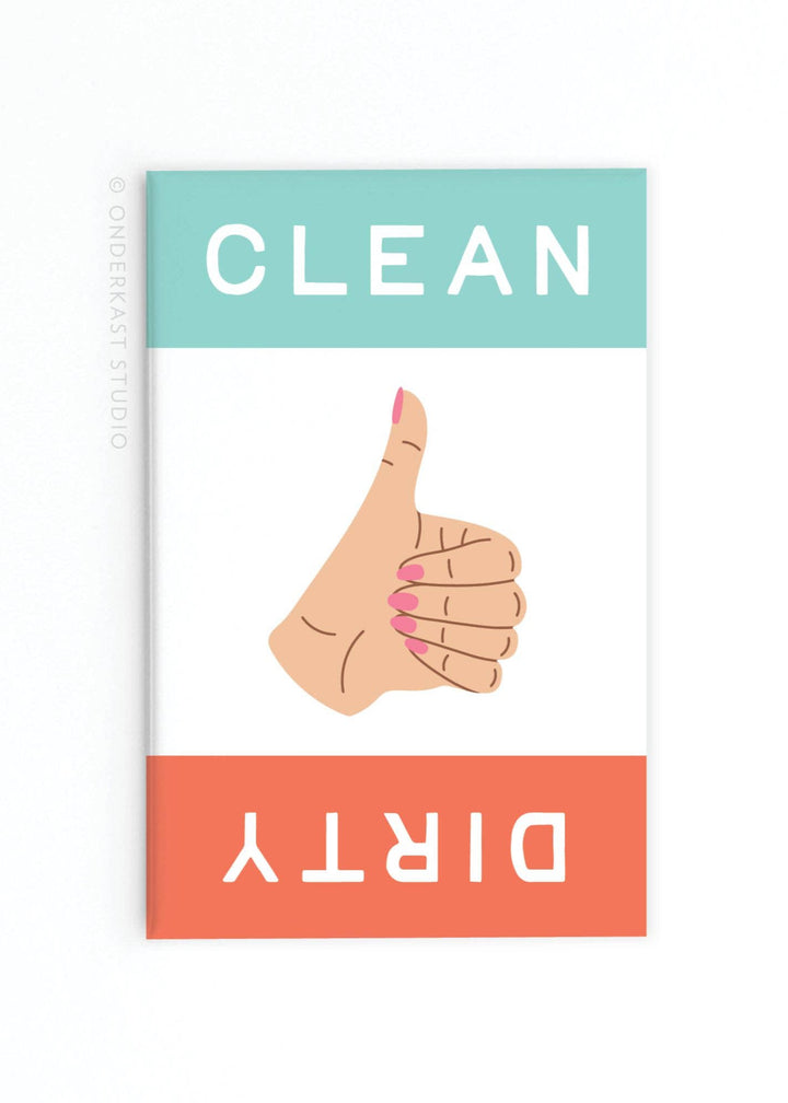 Dirty Clean Thumbs Up/Down Dishwasher Rectangle Magnet