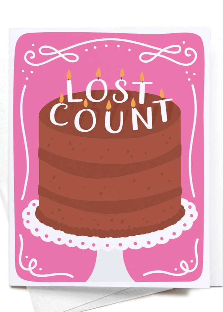 Lost Count Birthday Candles Greeting Card