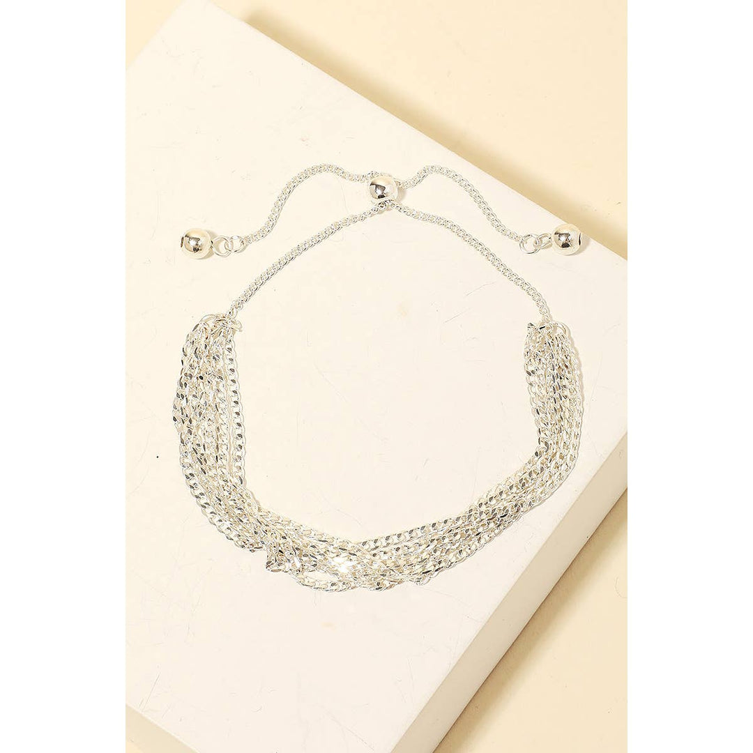 Layered Dainty Curb Chains Bracelet