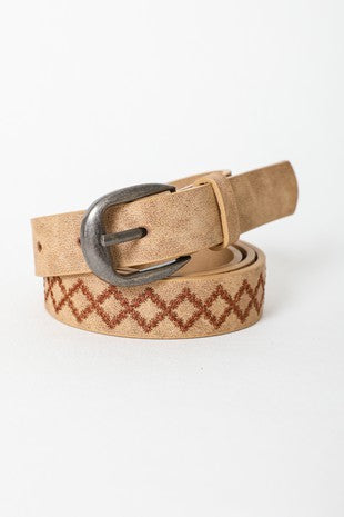 CLEARANCE FINAL SALE Skinny Punched Out Belt